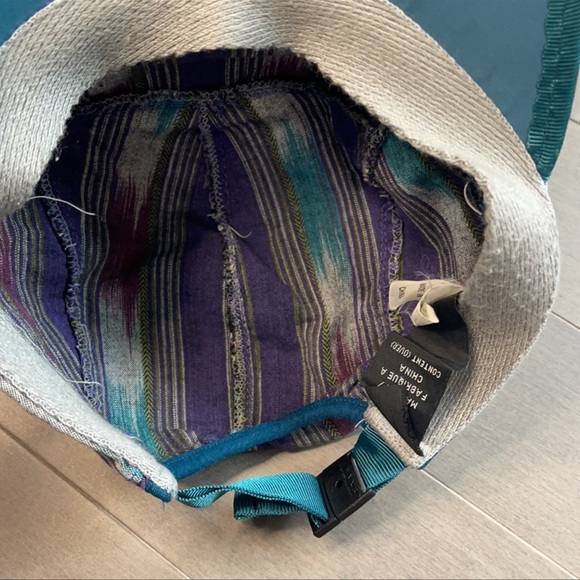 Vintage Patagonia 5 Panel Striped Cotton Hat - Picture 4 of 5